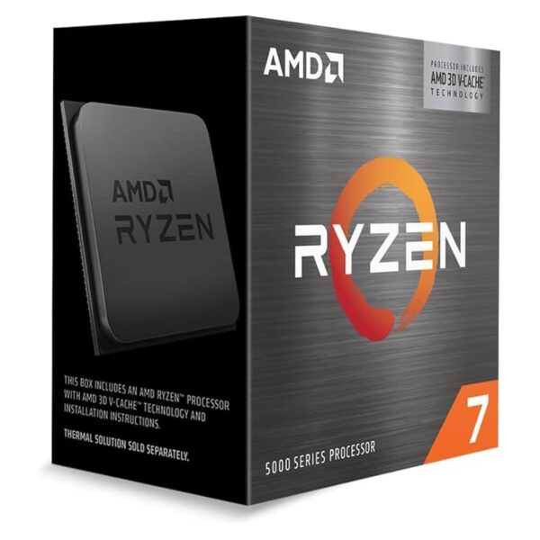 PROCESSADOR AMD RYZEN 7 5700X3D, 8-CORE, 16-THREADS, 3.0GHZ (4.1GHZ TURBO), CACHE 100MB